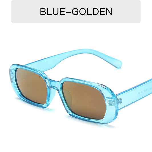 Retro Small Frame Sunglasses Female Candy Color