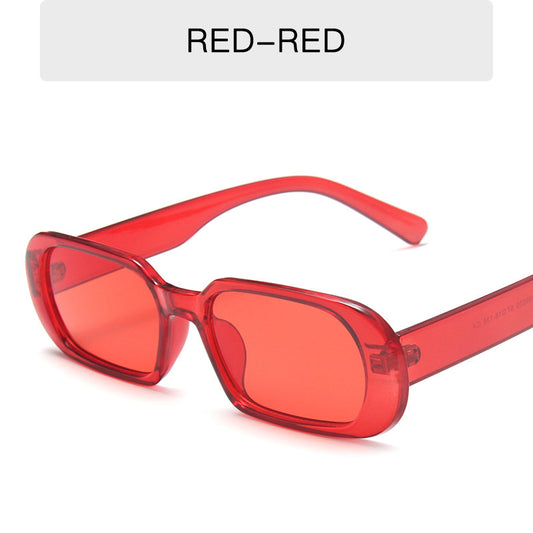 Retro Small Frame Sunglasses Female Candy Color