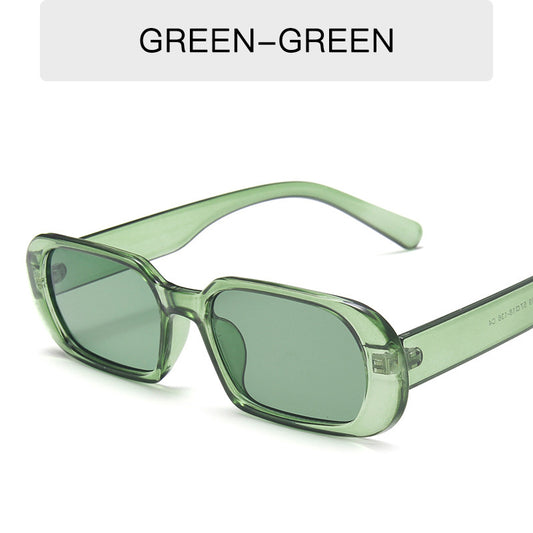 Retro Small Frame Sunglasses Female Candy Color