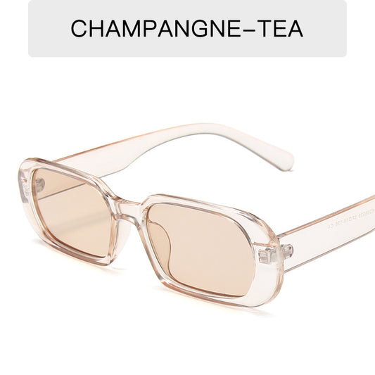 Retro Small Frame Sunglasses Female Candy Color