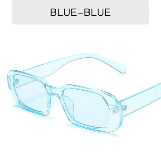 Retro Small Frame Sunglasses Female Candy Color