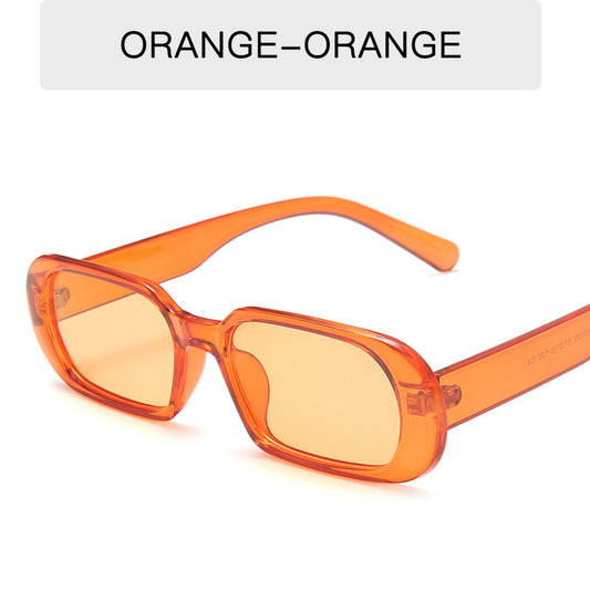 Retro Small Frame Sunglasses Female Candy Color