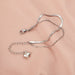 Simple Double-layer Bracelet Trendy Love Pendant Stainless Steel