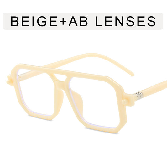 Fashionable Double-beam Polygonal Sunglasses For Men And Women