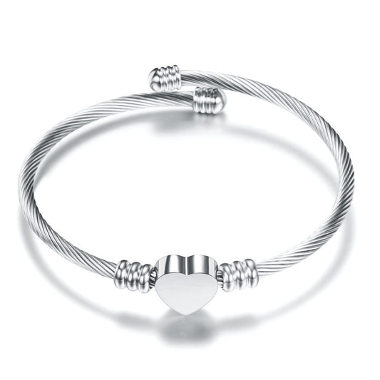 European and American trend steel wire twine cable bracelet
