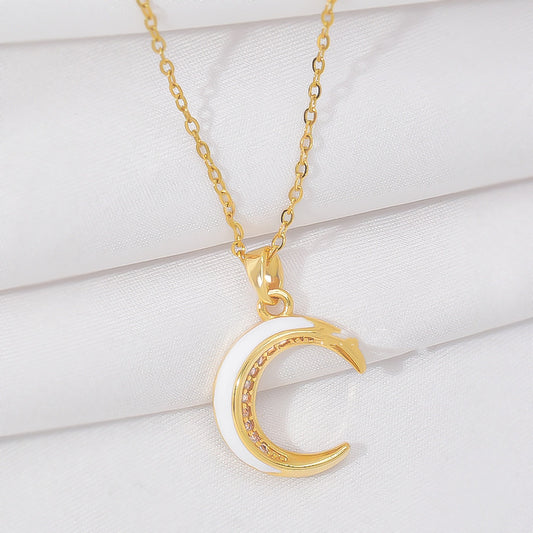 New Light Luxury And Simplicity Fashion All-match Moon Necklace For Women