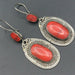 New Fashion Turquoise Exaggerating Pendant Earrings For Women