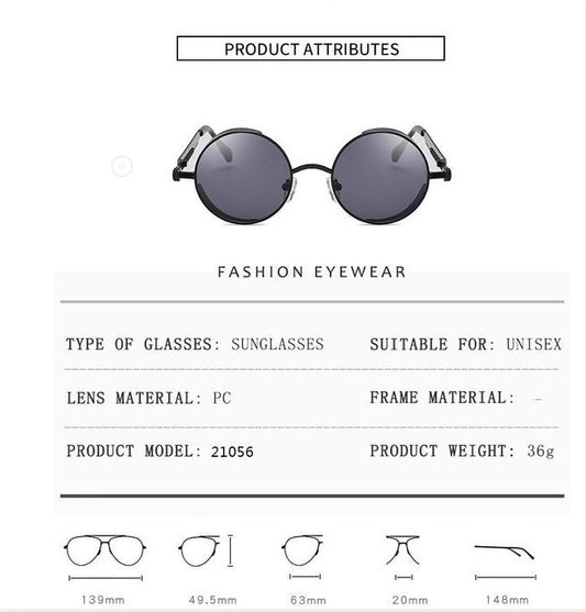 Classic Gothic Steampunk Sunglasses Polarized Men Women