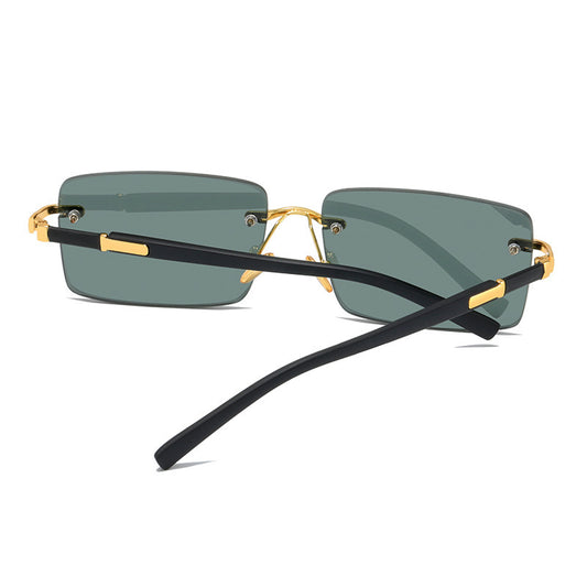 Rimless Crystal Sunglasses For Men