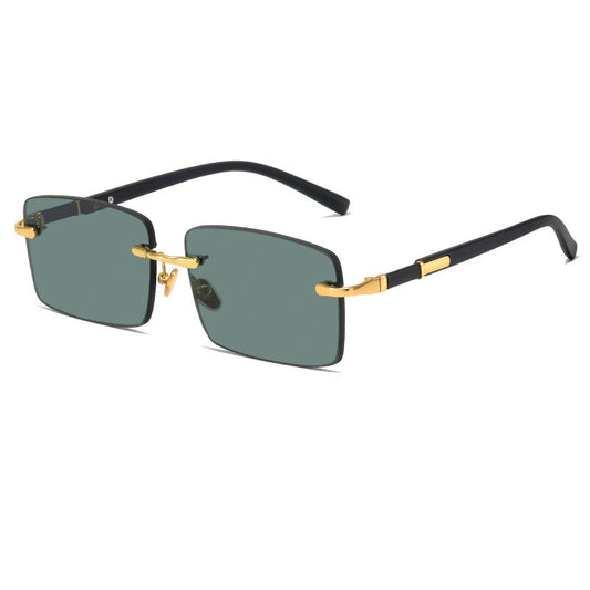 Rimless Crystal Sunglasses For Men
